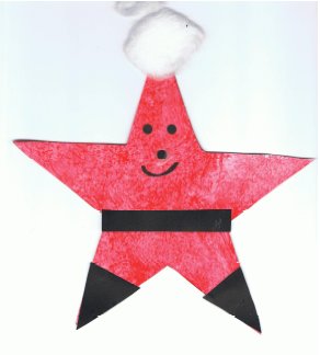 Santa Star Decoration