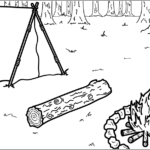 Camping – campsite, tent and campfire thumbnail