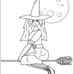 witch on a broomstick