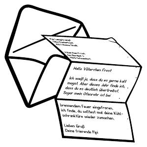 Letter envelope template thumbnail