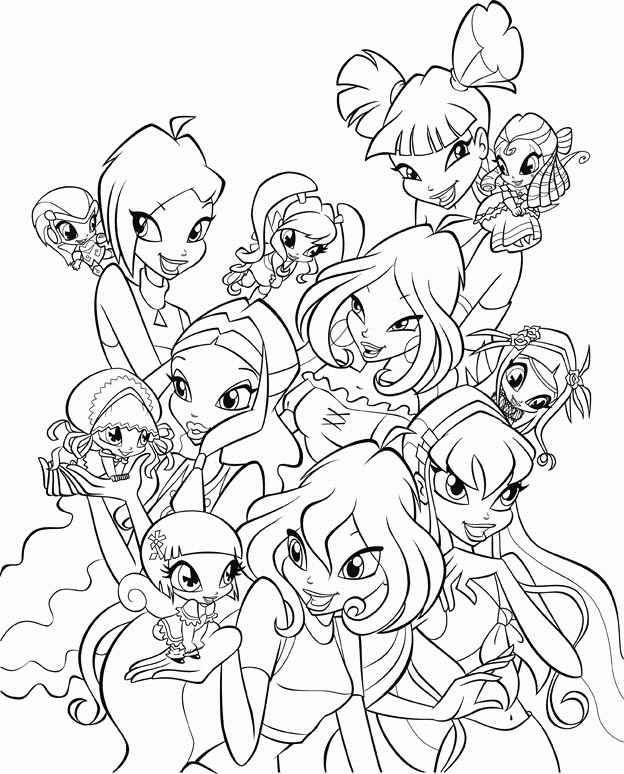 Winx Club Fairy Friends Portrait thumbnail