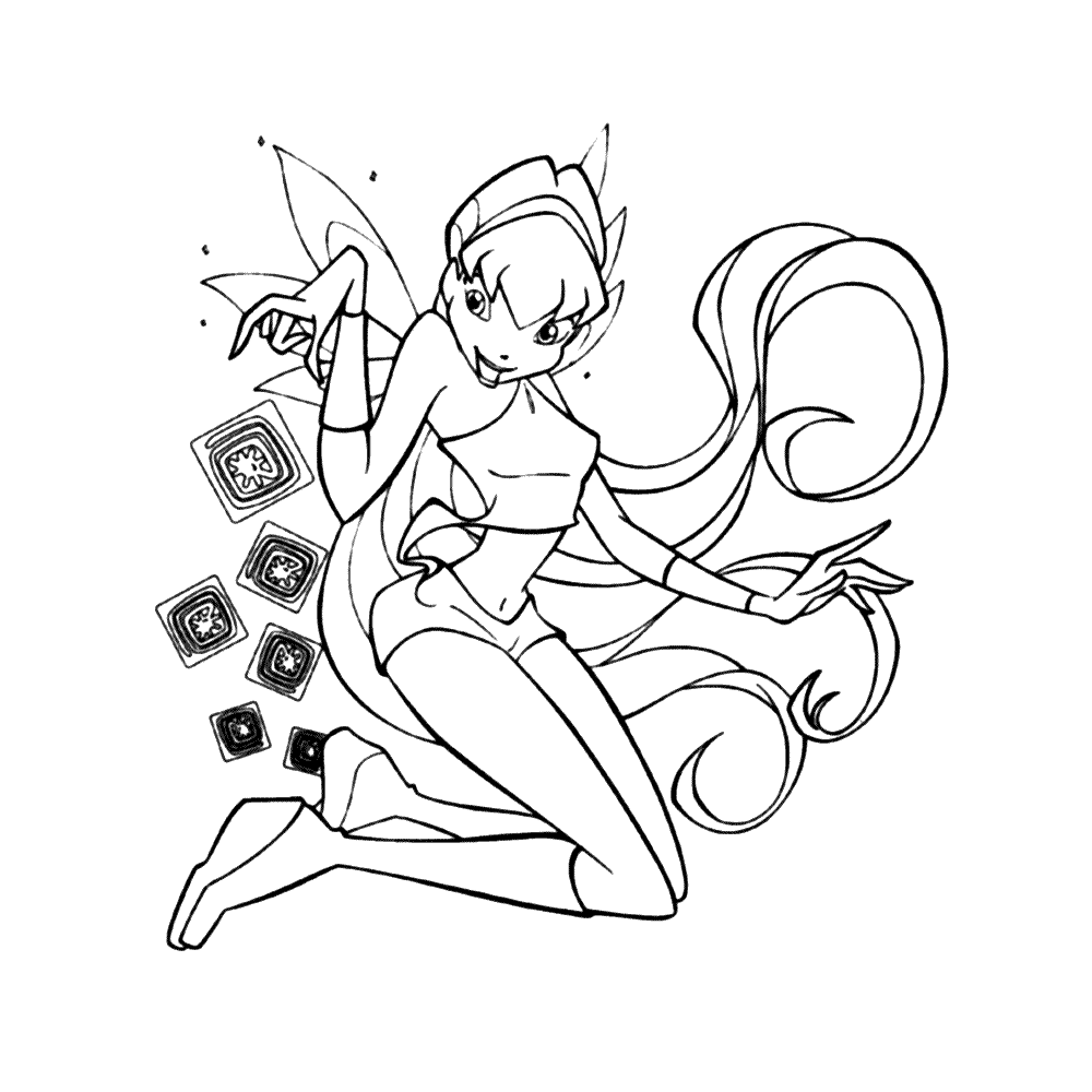 Winx Club Fairy Kneeling with Magic Cubes thumbnail