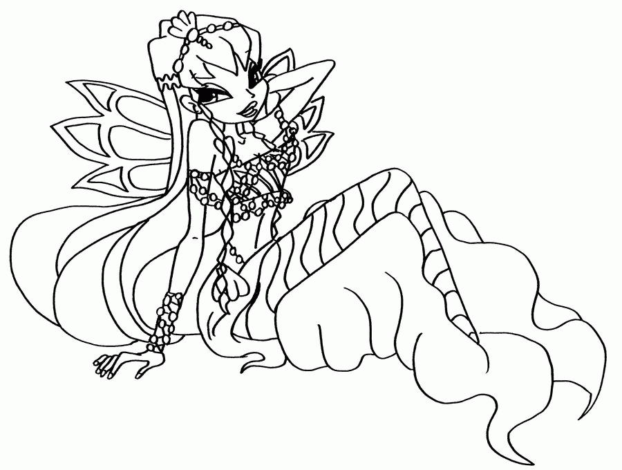 Winx Club Fairy Resting on Leaf thumbnail