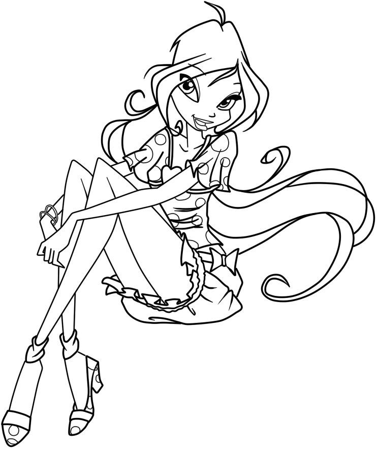 Winx Club Fairy Sitting Pose thumbnail