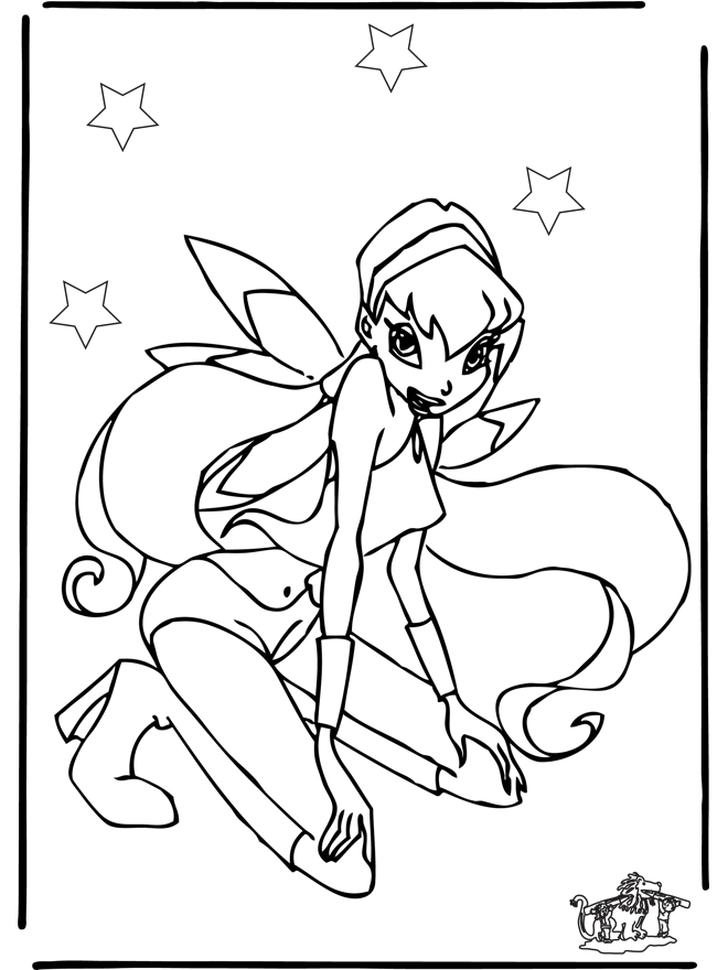 Winx Club Fairy Sitting Under Stars thumbnail