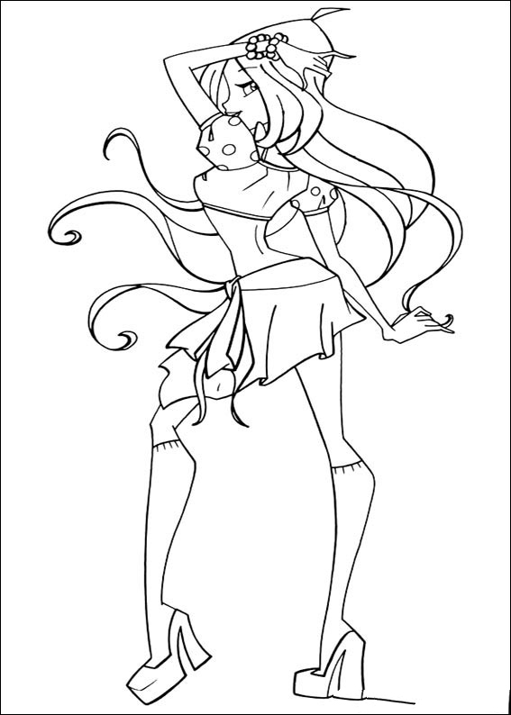 Winx Club Fairy Standing Back View thumbnail